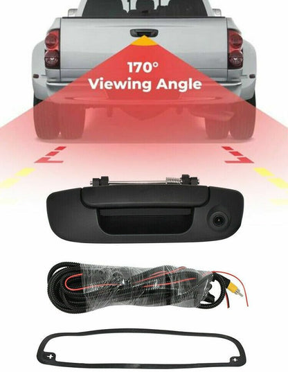 ya 2 8.15 Tailgate Handle Reverse View Backup Camera for Dodge for Ram 1500 2500 3500 02-08 AT