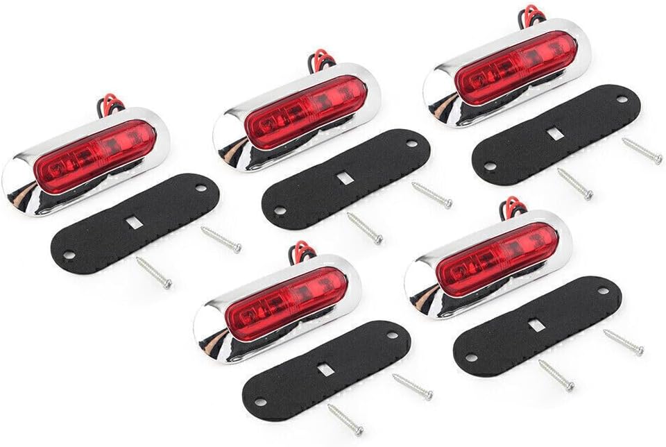 ya 13 9.15 baidi Pack LED Side Clearance Markers Light Duty Car Truck Trailer Pickup 12V 24V