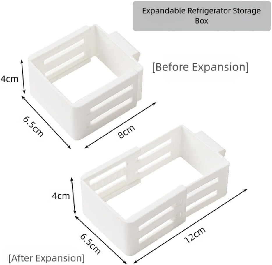 ya 26 10.21 baidi 10 Pcs Retractable Drawer Organizer for Refrigerator Kitchen and Desk Storage