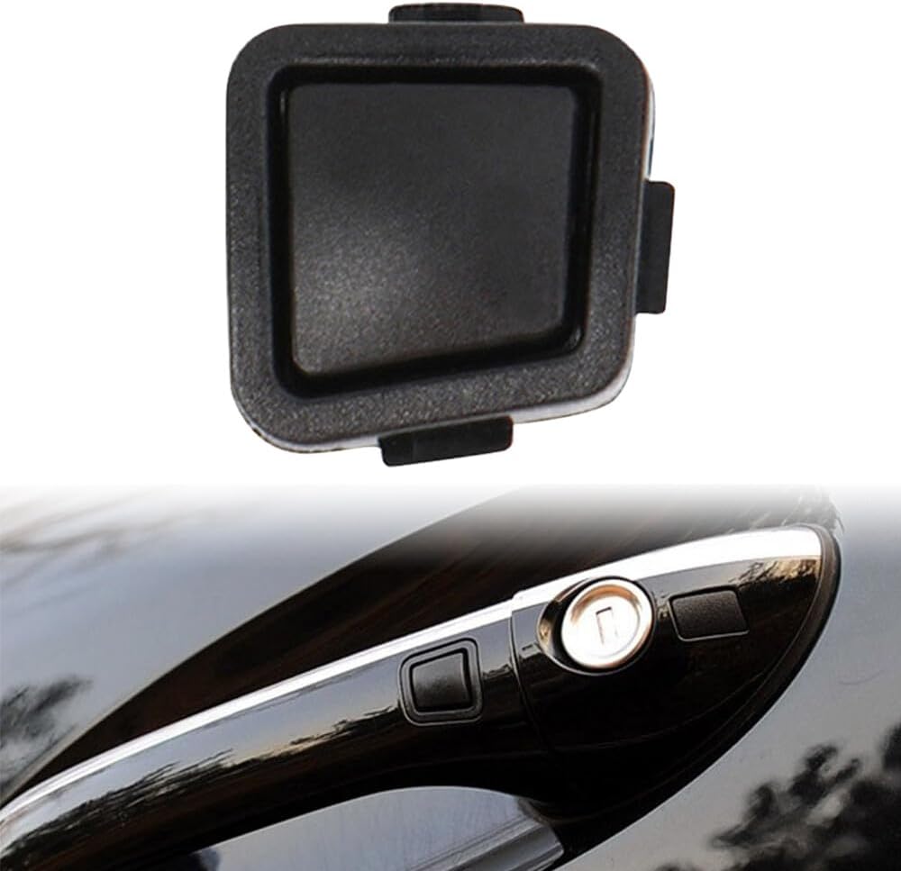 ya 9 10.24 for Mercedes GL ML Left Keyless Go Door Exterior Handle Lock Button Rubber Black