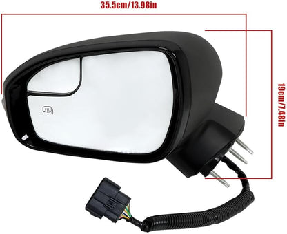 ya 11 9.14 baidiFits 2015-2017 for Ford Fusion Driver Left Side Mirror (11 Pin) New