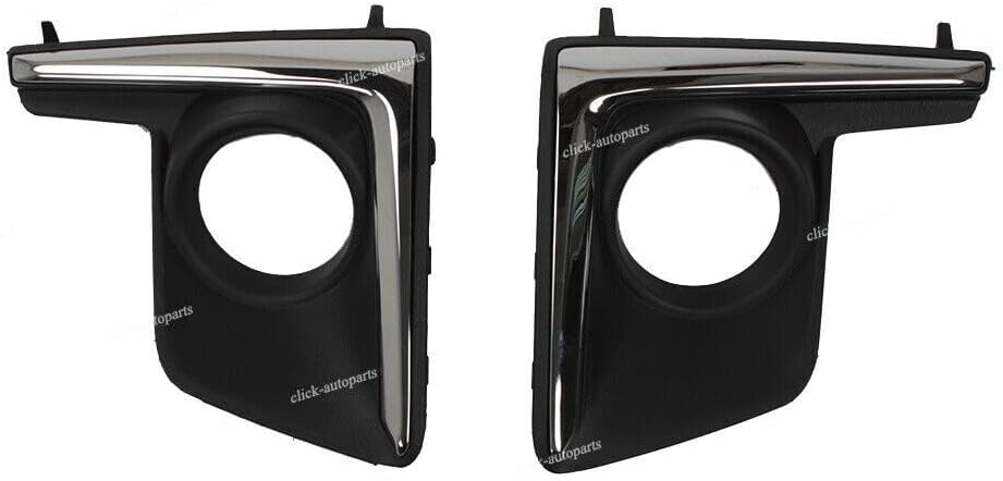 ya 9 10.24 Right&Left Chrome Fog Driving Light Lamp Bezel for Subaru Crosstrek 2016-2018