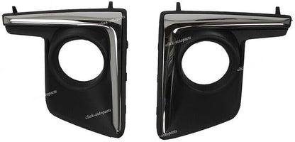 ya 9 10.24 Right&Left Chrome Fog Driving Light Lamp Bezel for Subaru Crosstrek 2016-2018