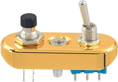 ya 4 8.24 baidi Gold for Mini Control Toggle Push Switch ON/OFF Button For Universal 1 Handlebar