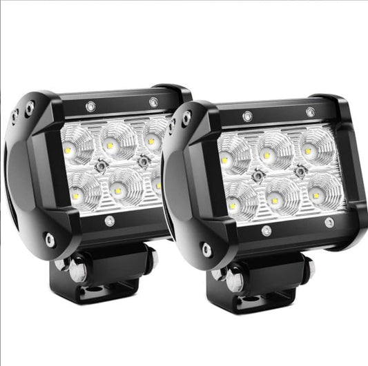 ya 4 8.10 Led Po for DS 2 pcs 18W 1260LM Spot Led Off-Road Light Super Bright Driving Fog Boat 