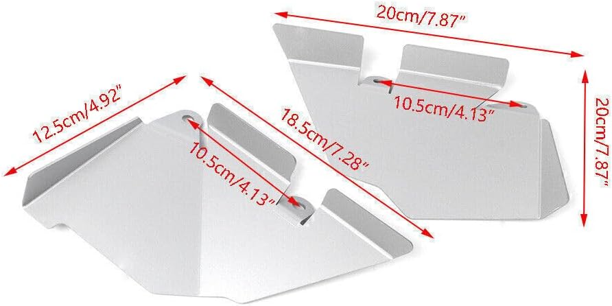 ya 4 8.10 2X Motorcycle Side Mudguard Fender for BMW R1200GS/ADV 2013-2018 14 15 Silver