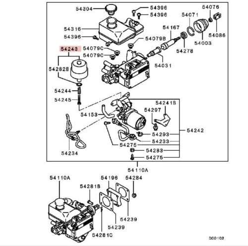 ya 7 8.24 baidi OE 4630A012 for 2003-2006 for Mitsubishi MONTERO Gen3 Brake Booster Accumulator ABS