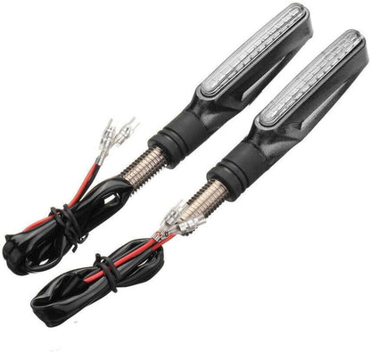 ya 13 9.15 baidi Pair 12V 12LED Amber Motorcycle Bike Bendable Turn Signal Light Indicator Lamps