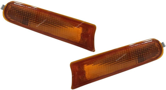 ya 9 10.24 Pair Front Bumper Fog Light Lamp Housing Cover Right+Left for Toyota RAV4 Yellow