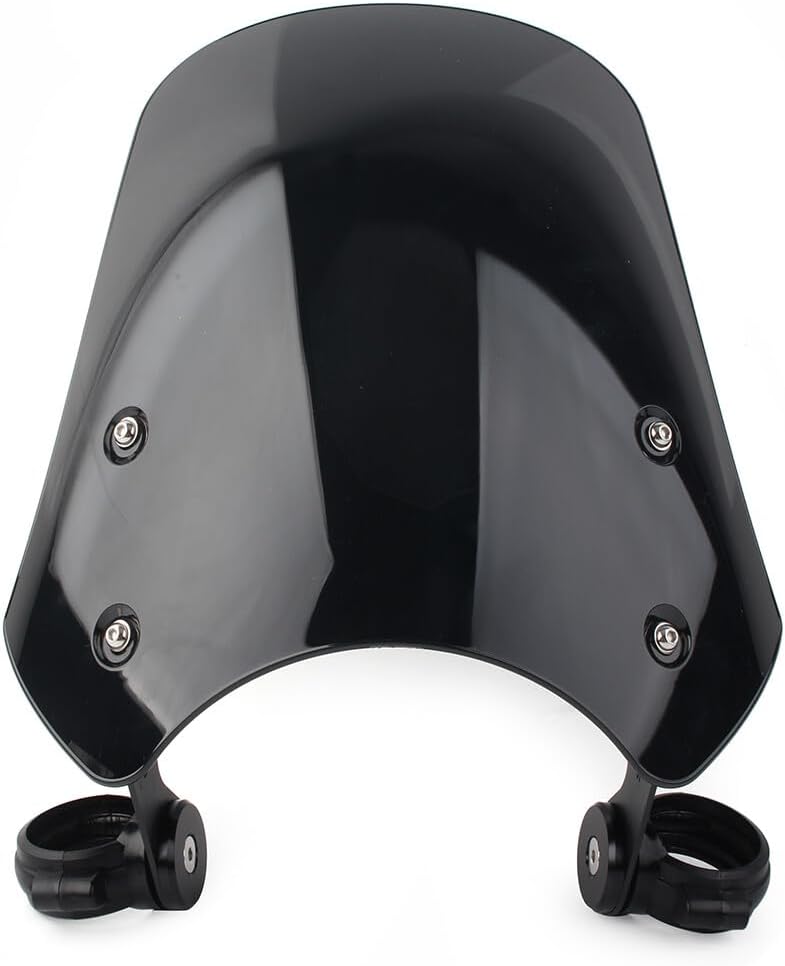 ya 2 8.15 Motorcycle Front Windscreen Windshield Black ABS Fit for Harley Dyna Softail for Model s
