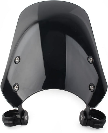 ya 2 8.15 Motorcycle Front Windscreen Windshield Black ABS Fit for Harley Dyna Softail for Model s
