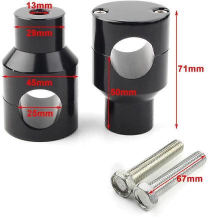 ya 6 8.14 for Harley for Honda 1 Motorcycle Handlebar Handle Bar Mount Adapter Risers Clamp