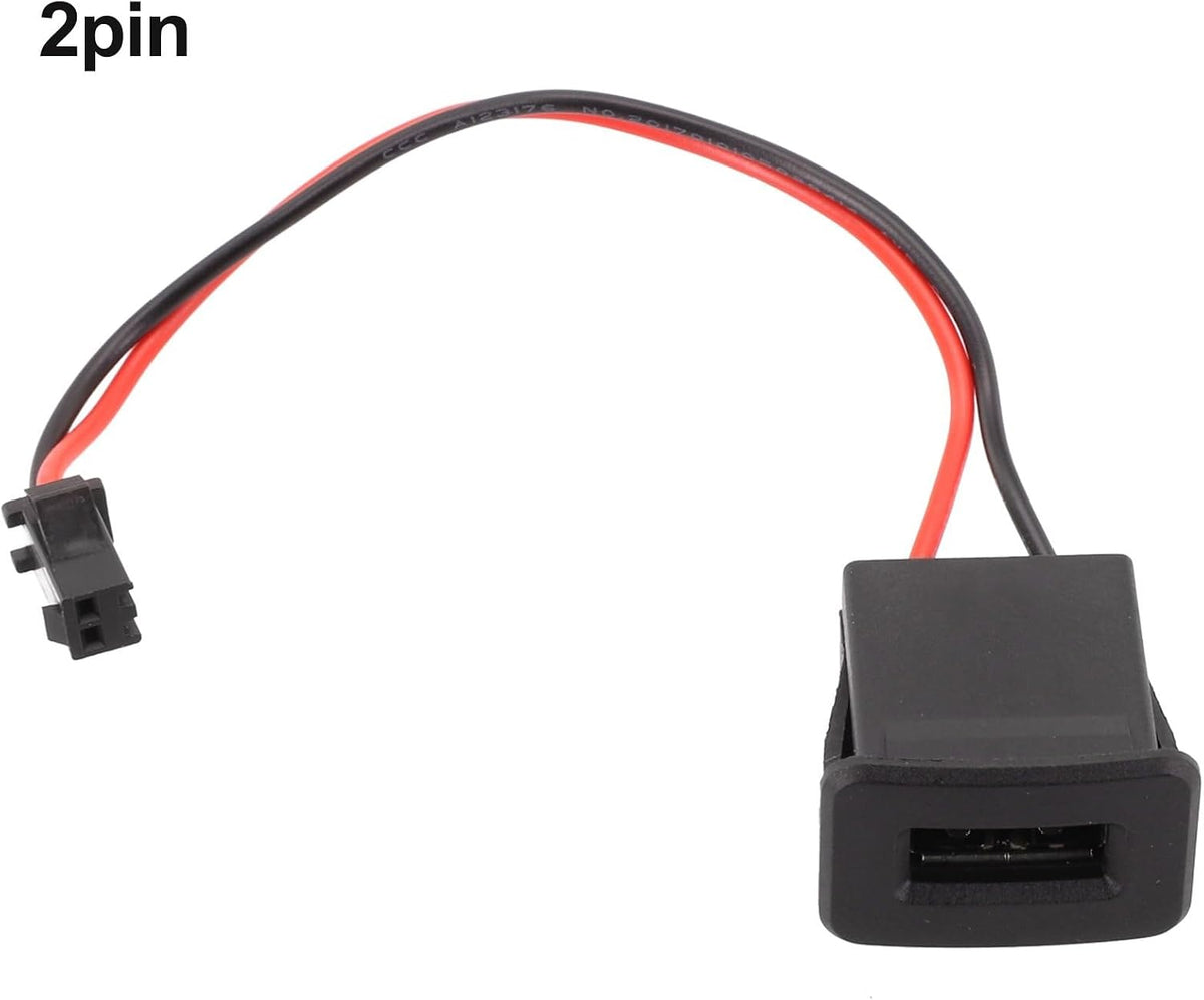 ya 9 10.24 Reliable and Wear Resistant Car USB 2 0 Female Power Socket Quick Installat