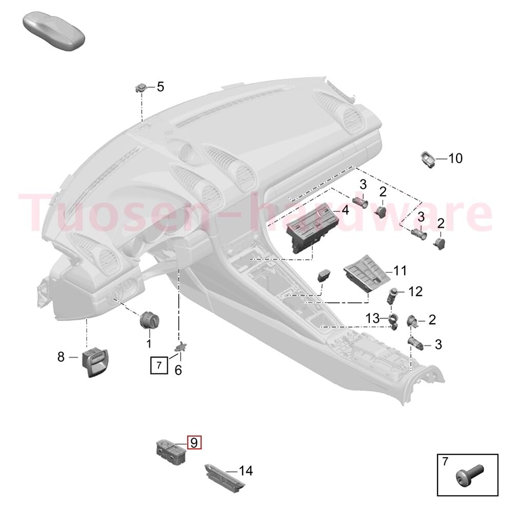 ya 8 8.24 baidi 99161315102DML Power Door Window Switch Module Fit for Porsche 911 991 2012-2018