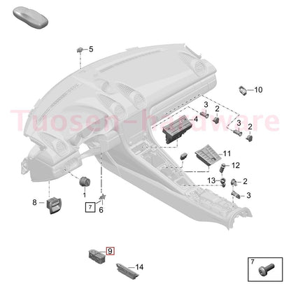 ya 8 8.24 baidi 99161315102DML Power Door Window Switch Module Fit for Porsche 911 991 2012-2018