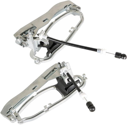ya 10 9.16 baidi New 4-Piece Set of Front and Rear Door Handle Brackets for 2000-2006 for BMW E53 X5-