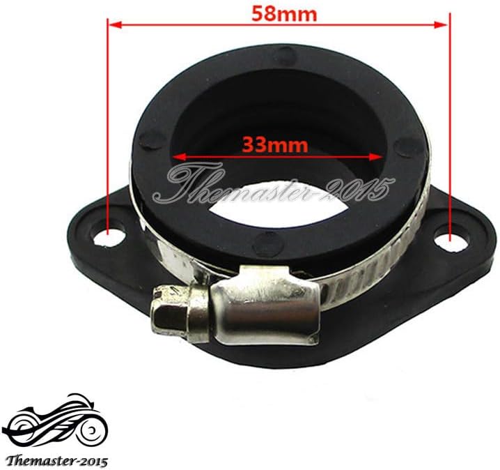 ya 6 8.24 baidi Carb Intake Adapter Boot Rubber Pipe Flange for Zongshen 2V 190cc Pit Dirt Bike