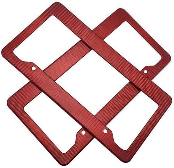 ya 9 10.24 Car License Plate Frame Cover Hood Rear Boot Chrome Black Blue American FLA