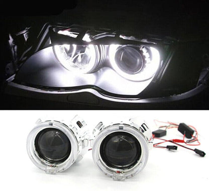 ya 4 8.10 2.5 HID Bi Xenon Head Projector Lens LHD/Rheumatic Heart Disease Headlights and Light Guide Angel Eye H1H4