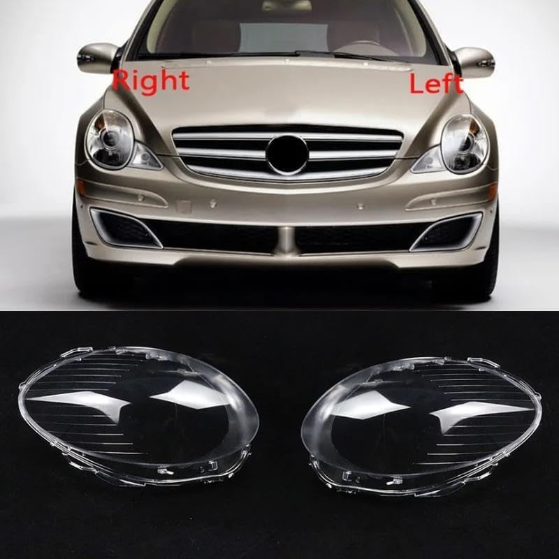 ya 4 8.14 A pair of headlight transparent lens housing protective covers for Mercedes-Benz W251 R350 R500 06-2010 