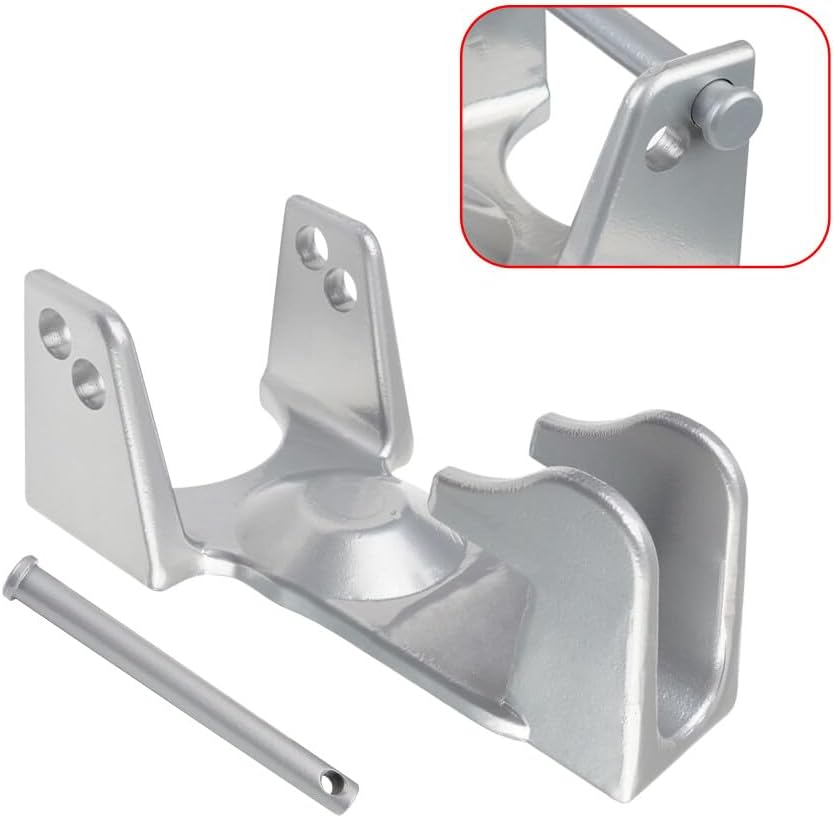 ya 4 8.8.2 TL-50 Gooseneck Hitch Lock W/Key Padlock for RVs Livestock Hauler Trailer Silver