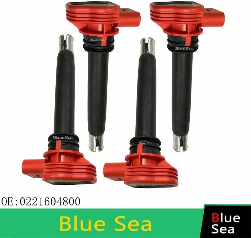 ya 4 8.24 baidi 4 PCS New ignition coil for Audi for VW 4.2L 3.2L 3.0L 2.8L 2.0L # 0221604800