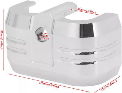 ya 5 8.24 baidi Chrome CNC coil protective cover suitable for Harley Softail Breakout Street Fat Bob 2018-2024