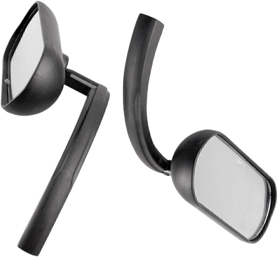 ya 2 8.15 2x Black Universal Motorcycle Rear View Side Mirrors Fit Cruiser Chopper