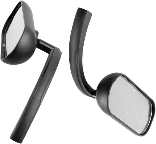 ya 2 8.15 2x Black Universal Motorcycle Rear View Side Mirrors Fit Cruiser Chopper