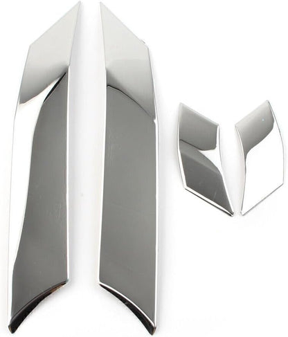 ya 4 8.14 for Toyota Rav4 2019-2021 LHD Chrome Door Window A C Pillar Post Molding Cover