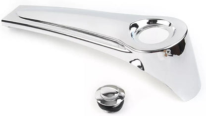 ya 23 10.7 baidi Dash Panel + Tank Cap for Harley Electra Street Road Glide 86-07 Chrome