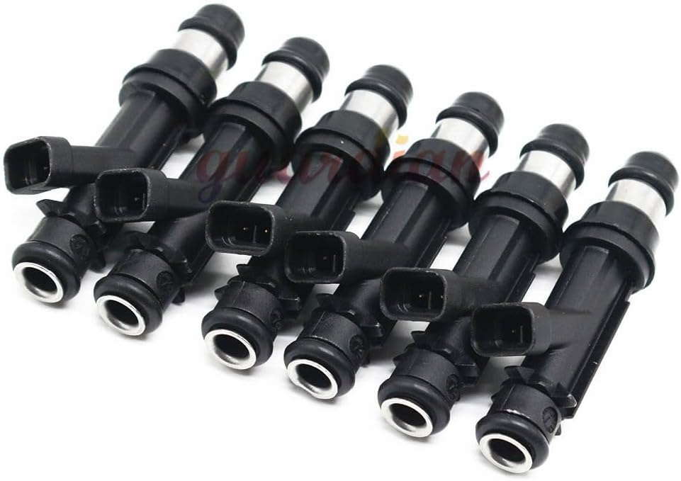 ya 10 9.16 baidi 6Pcs Fuel Injectors 25313185 for Chevy Trailblazer for Buick for GMC Envoy 4.2L 02-04