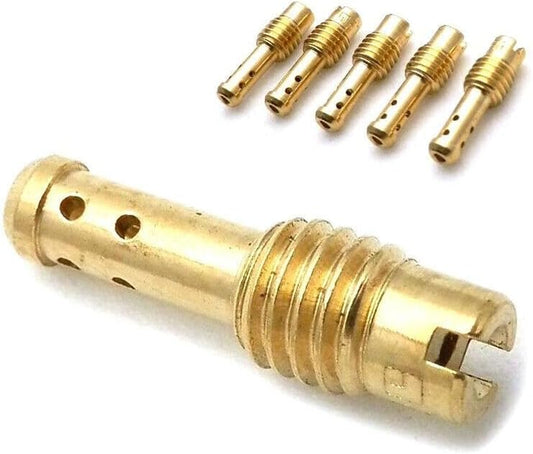 ya 12 10.8 zhengce 20 Pcs 8 Hole Type Pilot Jet For VM TM TMX Carb Pilot Jets 12.5-60