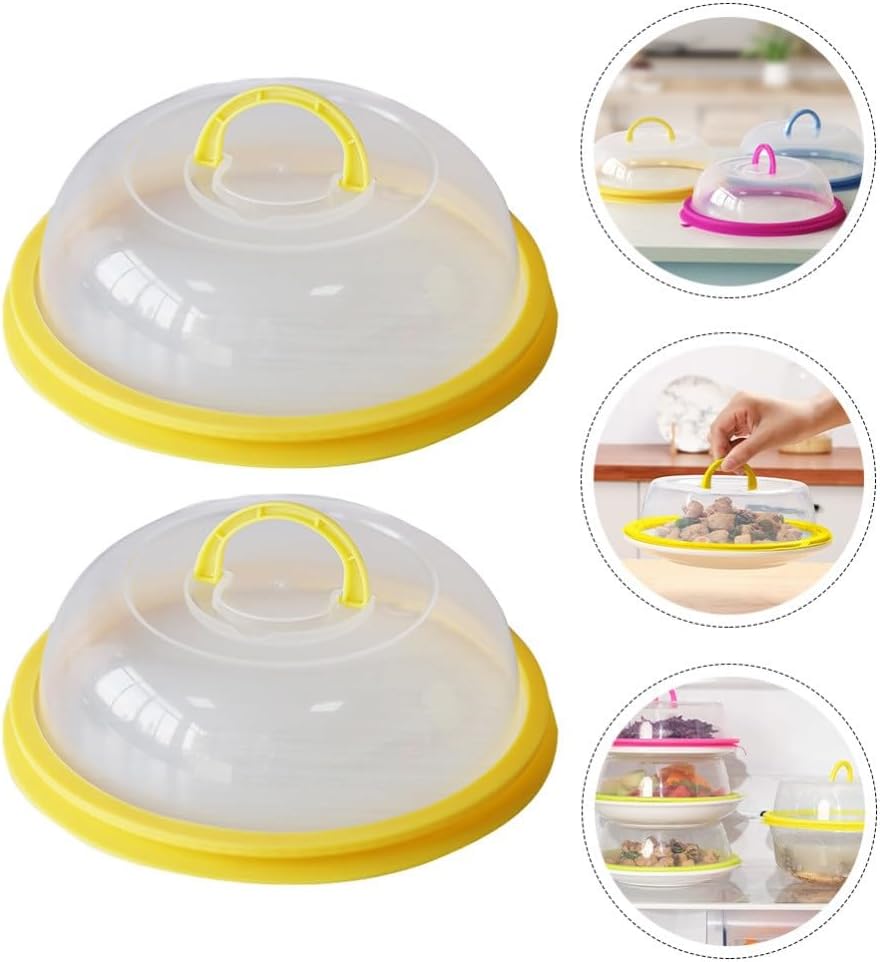ya 14 9.20 baidi 2pcs Kitchen Food Preservation Cover Heat-resistant Microwave Cover-1