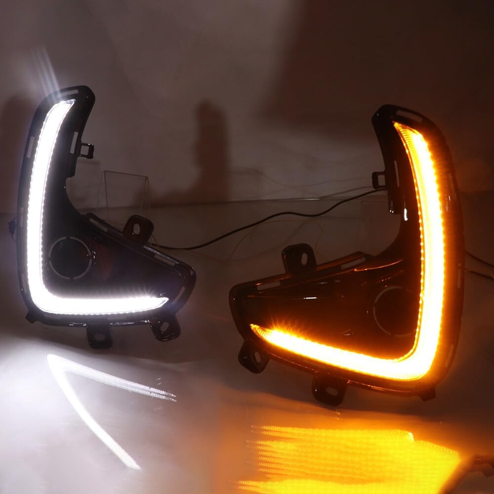 ya 13 9.15 baidi 2-Color Daytime Running/Fog Lights For for Toyota Yaris Hatchback GR Sport 2020-2024