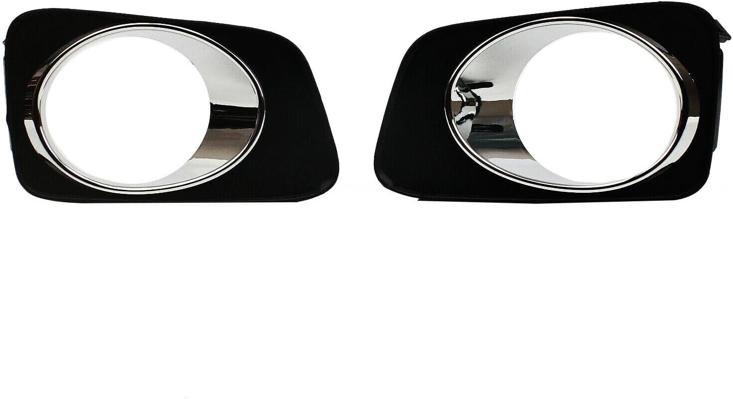 ya 3 8.24 baidi 2pcs Front Bumper Fog Light Protector Frame for Toyota Corolla Axio Fielder 2007-2010