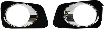 ya 3 8.24 baidi 2pcs Front Bumper Fog Light Protector Frame for Toyota Corolla Axio Fielder 2007-2010