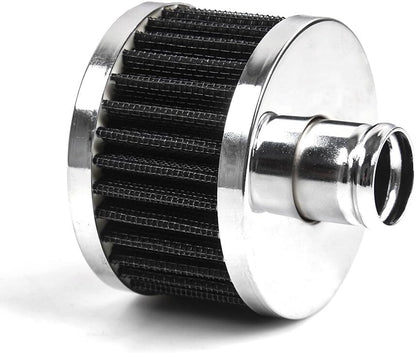ya 13 9.15 baidi 2x Black Extra Flow 1 to 1-1/4 Push In Valve Cover Baffle Breather Vent Filter