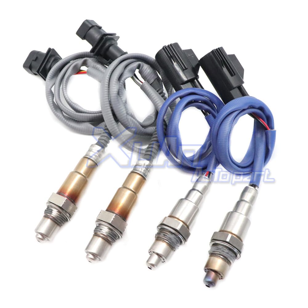 ya 4 8.8 C2D24756 DX23-9G444-EA 4X O2 Oxygen Sensor for Jaguar XF XJ F Type V6 3.0 13-19