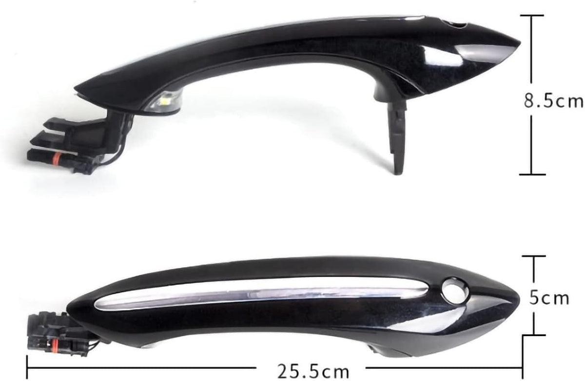 ya 10 9.16 baidi Black Exterior Door Handle W/LED Comfort Access for BMW F06 F07 F10 F11 F12 F13