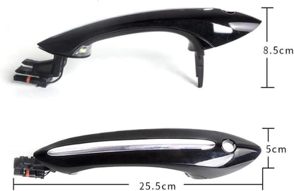 ya 10 9.16 baidi Black Exterior Door Handle W/LED Comfort Access for BMW F06 F07 F10 F11 F12 F13