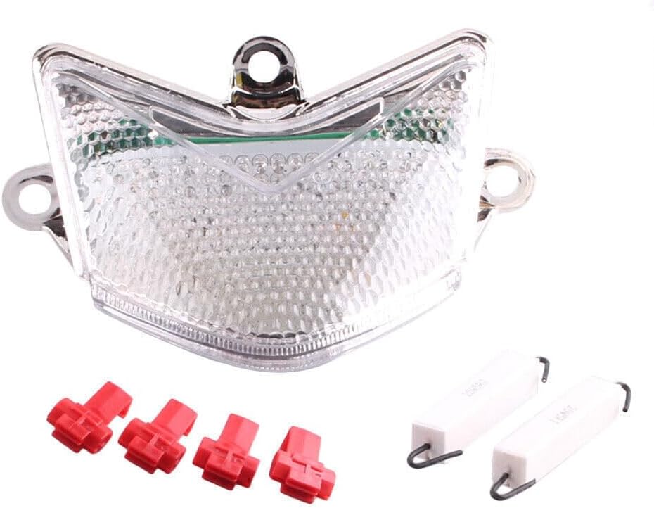 ya 10 9.16 zhengce Clear LED Tail Light Turn Signals Lamp for Kawasaki ZX-10R 2004 2005