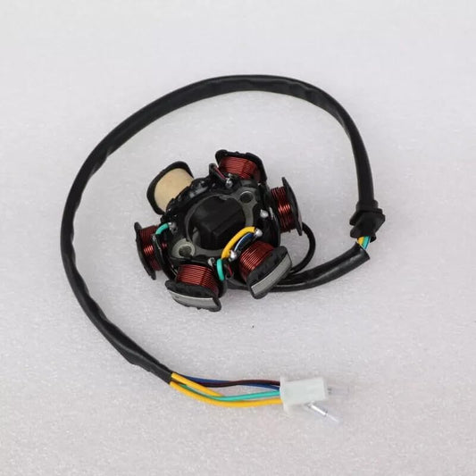 ya 4 8.8.2 6 Coil 5 Wire Ignition Magneto Stator for GY6-125cc ATV Quad Scooter Moped Bike