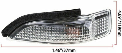 ya 4 8.8 Suitable for Toyota Venza Corolla smoked white/amber side mirror sequential signal lights