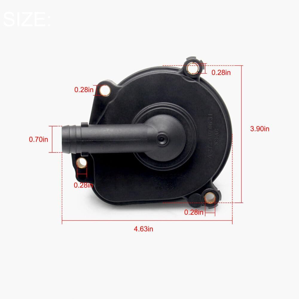 ya 10 9.16 baidi 2720100631 Engine Crankcase Vent Valve Oil Separator Cover for Mercedes-benz