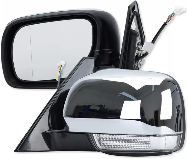 ya 11 9.14 baidiLeft Side Door Mirror With Light 10 PIN for Mitsubishi for Pajero Montero 2006-2021
