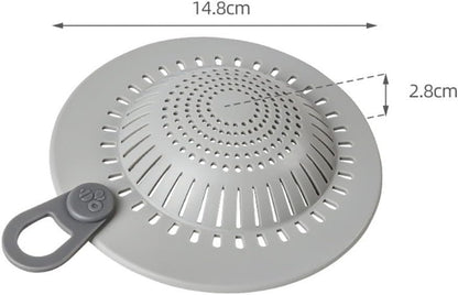 ya 14 9.20 baidi Shower Drain Strainer Silicone 3 PCS Double Filtration Anti Slip Design-1