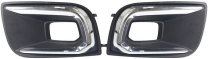 ya 4 8.14 front left and right bumper fog lamp bezel cover for 2018-2021 for Toyota Sequoia 