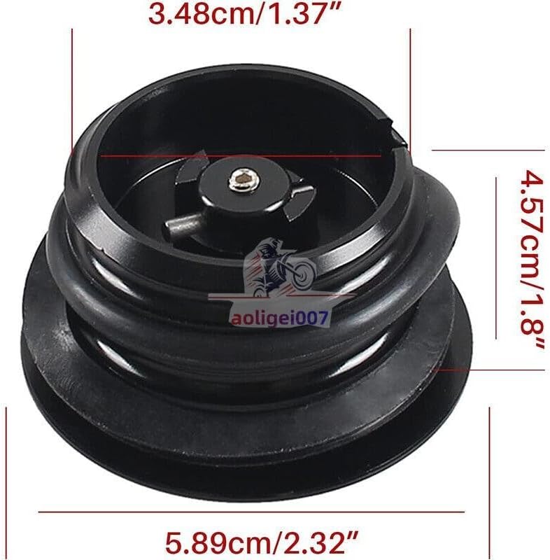 ya 13 9.15 baidi Pop Up Throttle Cap Vented Fuel Tank Cap Reverse Thread for Harley Black 2-