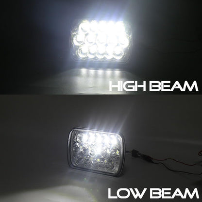 ya 7 8.24 baidi LED Headlight H6054 Bulb High/Low Sealed Beam for Chevrolet S10 Sonoma Truck 2pcs IP67